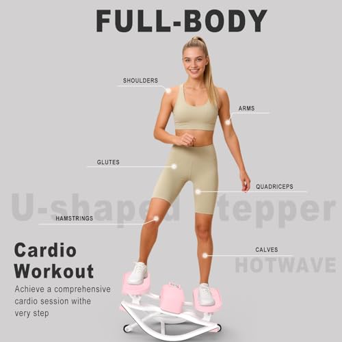 HOTWAVE Rock Stepper, The Rock Stepper Side to Side Exercise Machine - color: Pink, size: Standard