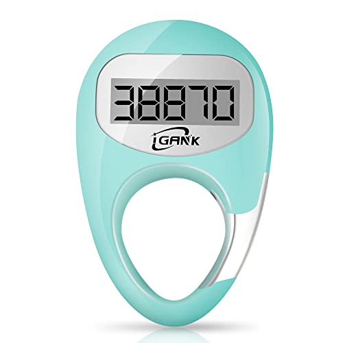 Simple Walking Pedometer 3D Step Counter for Men Women Kids - color: Turquoise