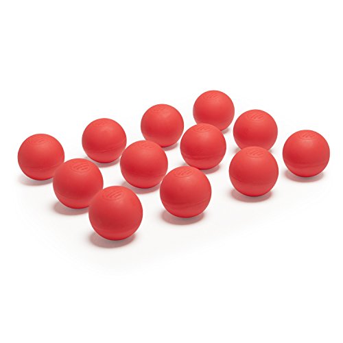 Champion Sports Lacrosse Balls – Official Size NCAA, NFHS, NOCSAE Certified, Packs of 3, 6, 12, 60 or 120 for Practice & Games, Multiple Colors - color: Red, style: 12 Pack