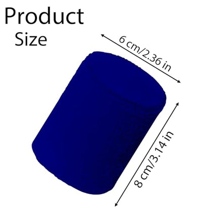 12 PCS Sweatbands Sports Wristband, Sweat Absorbent, for Basketball, Tennis, Football, Running - color: blue