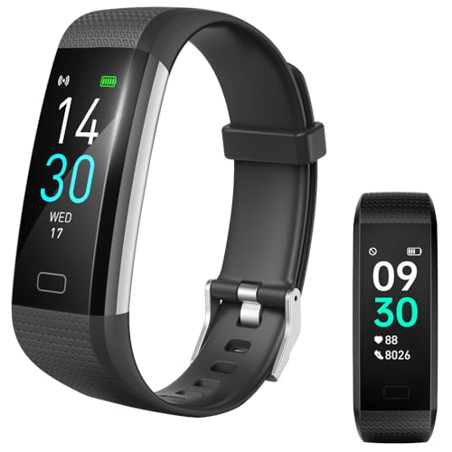 Jawploy Fitness Tracker with Heart Rate Monitor/Step Counter/Calories, Activity Tracker Smart Watch Sleep Monitor, IP68, Health Tracker Pedometer for Man Women