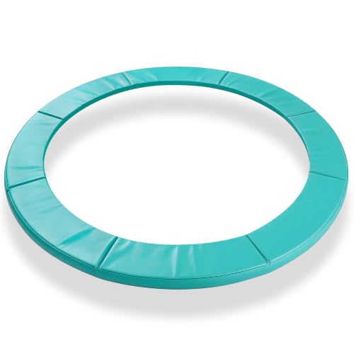Exacme Double-Sided Round Trampoline Spring Cover, Replacement Safety Pad - color: Seafoam Green, size: 8FT