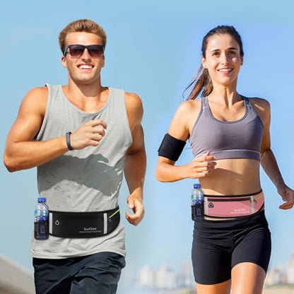 SooGree Slim Running Belt Sport Fanny Pack for Women Men,Reflective Waist Pack Runner Pouch Belt, Zipper Waterproof Running Phone Holder Jogging Pouch for Phone Money (GSP8806 Gray) - color: GSP8806 Gray