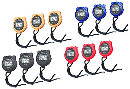 Stop Watches, BESTWYA Stopwatches for Coaches (B, Pack of 12) - color: B , Pack of 12