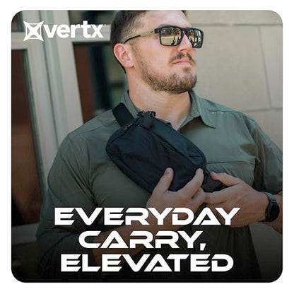 Vertx Everyday Tactical Fanny Pack + - 100% Nylon Fanny Pack for Men and Women with CCW-Ready Design and Rapid Access Tab - Wolf Grey - 2L - color: Wolf Grey, style: Everyday Fanny Pack +