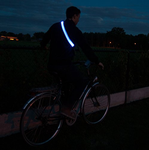 Illumiseen Extension for the LED Reflective Belt – Adds a max. of 19.6” to your LED Belt - color: Blue