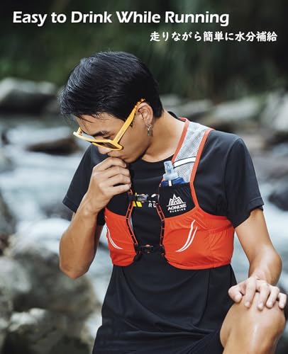 TRIWONDER Hydration Vest 2.5L Ultra Trail Running Backpack Hydration Pack Marathon Vest Lightweight Outdoor Hiking Cycling Daypack - color: 01【2.5L】Blue & Black - Only Vest, size: M/L - 90-102 cm