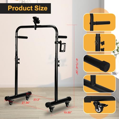 Walking Pad Handle Bar Only, with Cup and Phone Holder, Stainless Steel