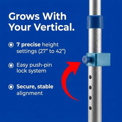 Amber Fight Gear Enhanced Training Agility Hurdles: Premium Self-Return Aluminum Set for Track, Field, Soccer, Football - Adjustable 27" to 42" - Versatile Performance Tools (Set of 3)