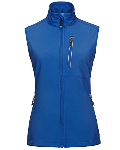 33,000ft Women's Lightweight Running Vest with 6 Pockets for Travel Golf - color: Azure, size: XX-Large