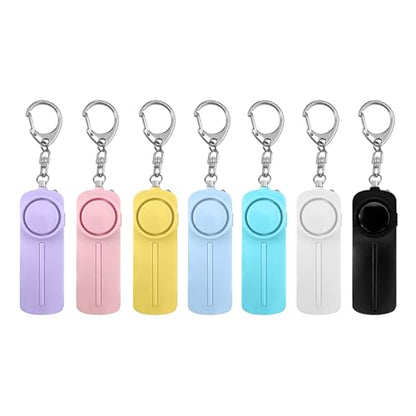 Safesound Personal Alarm: Your 130dB Self-Defense Companion - Keychain Emergency LED Flashlight - Security and Protection for Women, Girls, Kids, and The Elderly (White, 1) - color: White