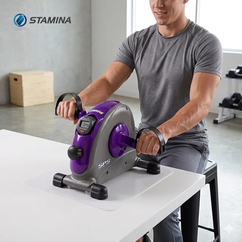 Stamina Exercise Bike with Smooth Pedal System - color: Purple