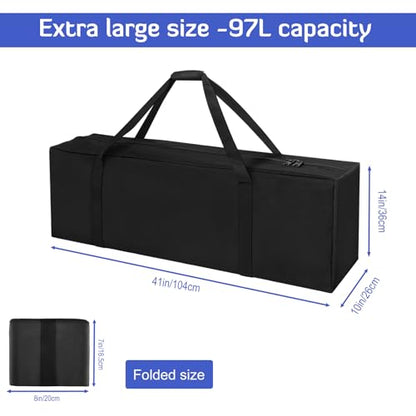 INFANZIA 41inch Large Travel Duffel Bag, 94L Heavy Duty Luggage - size: 41x10x14 inch-94L