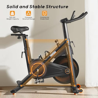 HitGo Office Exercise Bike Desk Chair,330 lbs Heavy Duty Under Desk Bike with 9-Level Height Adjustable Seat 24.4"-33.8",8-Level Resistance & Rolling Wheels,Quiet Fitness Chair for Home Office - color: B1Black