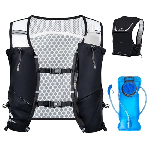 Running Hydration Vest for Men, Lightweight Running Vest with 2L Water Bladder, Hydration Backpack for Marathon, Trail, Cycling, Hiking, Jogging - size: Large