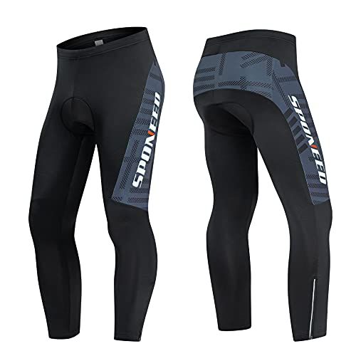 sponeed Men's Cycling Jersey Full Sleeve Riding Wear Long Sleeve T Shirts Pants - color: Fleece Grey Multi, size: XX-Large