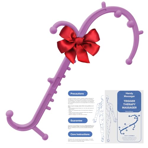 Ranarose Deep Tissue Back & Neck Massager for Body Muscle Pain Relief - color: Pink Lavender
