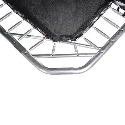 JumpKing Rectangle Trampoline w/ 2 Basketball Hoops & Breakaway Rim 10'x15'