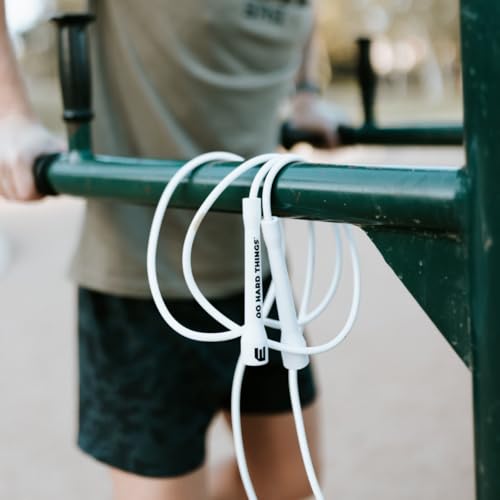 Elite Jumps 6mm PVC Jump Rope, Adjustable Skipping Rope - color: Spring Sunset - 5" Handle
