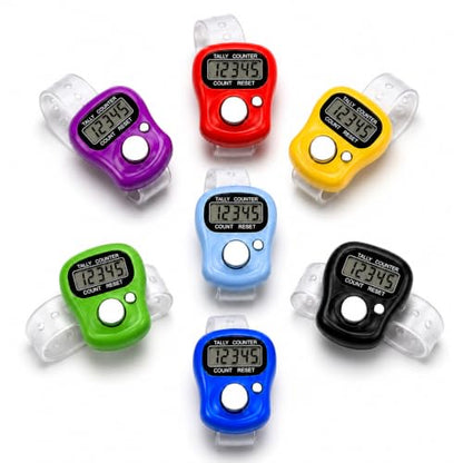 KTRIO Electronic Finger Counter, 5-Digit LCD Number Clicker - color: 7 Colors