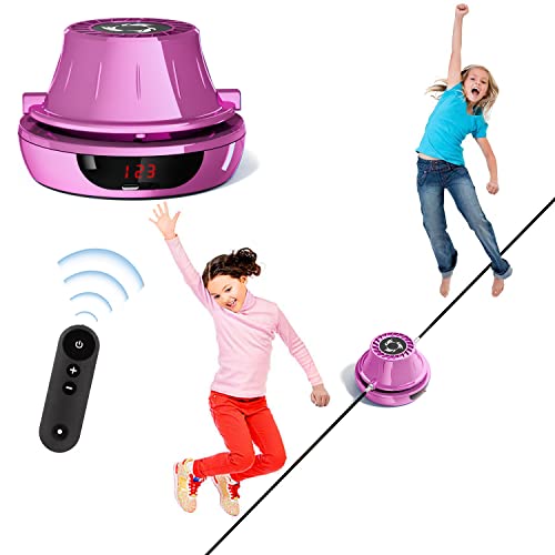 Smart Jump Rope Machine Electronic Skipping Ropes 1-10 Speed Level Adjustment Multiplayer Jumping Rope Groups Rope Skipping LED Display Counter Workout for Women/Men/Kids