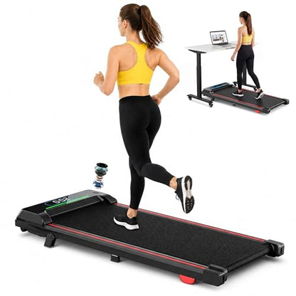 JUKER Walking Pad Treadmill Under Desk with Incline, RGB & Bluetooth