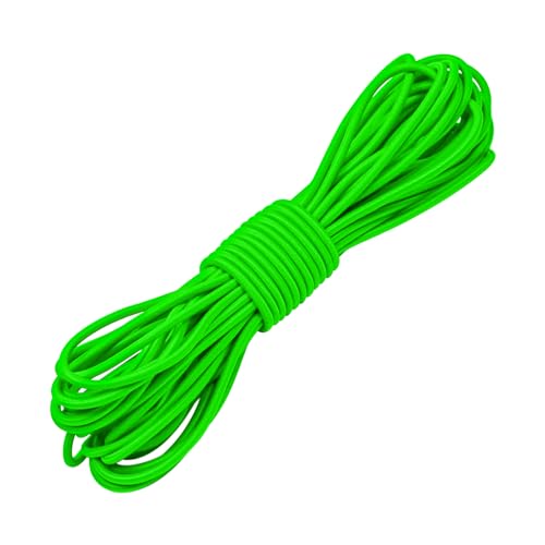 1/8" Bungee Shock Cords with Hooks,65 Feet Elastic Nylon Cords Kayak Stretch String Rope for Bikes,Tie Downs,Boating,Camping,Sunshades,Fitness and Outdoor Enthusiasts (1/8 inch x 32 Ft, Neon Green) - size: 1/8 inch x 32 Ft, Neon Green