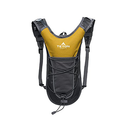 Teton Oasis/Trailrunner Hydration Backpack – Lightweight Water Pack with 2L/3L Bladder for Hiking, Running, Cycling, Biking 18L/22L Sizes – Sewn-in Rain Cover – Fits Men and Women - color: Honeycomb, size: 2 Liters