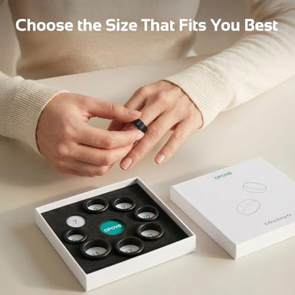 Opove O Ring Sizing Kit - Size First Before You Buy, Choose from 8 Sizes - Sizes 6 to 13, Find The Perfect Smart Ring, Stylish Design, Only Compatible with O Ring Smart Ring - color: Black, size: 6-13 Sizing Kit