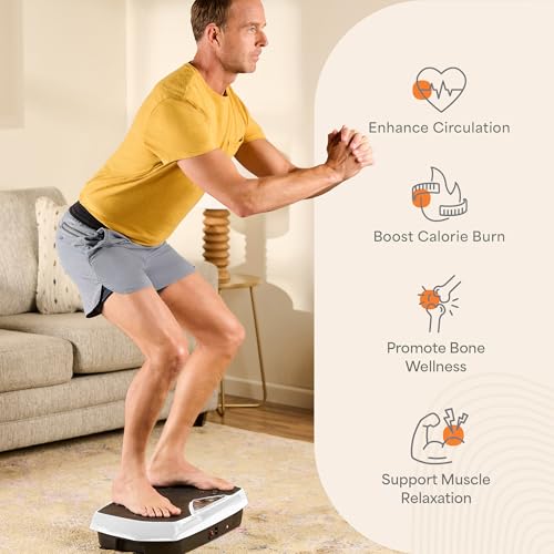 Lifepro HexaPlate Vibration Plate Exercise Machine with Magnetic Acupoints - color: White