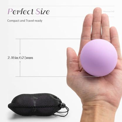 SUBCULTUREPICK Massage Lacrosse Balls for Myofascial Release,Yoga Deep Tissue Massage,Trigger Point Therapy and Foot Plantar Fasciitis,Muscle Soreness Massager Ball (2 Packs) (Green) - color: Green