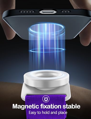 Running Phone Holder for iPhone [360° Rotatable & Upgrade Anti-Drop] Magnetic Wrist Phone Holder, Magsafe Armband Compatible with iPhone 16 Pro and Android - Purple - color: Purple