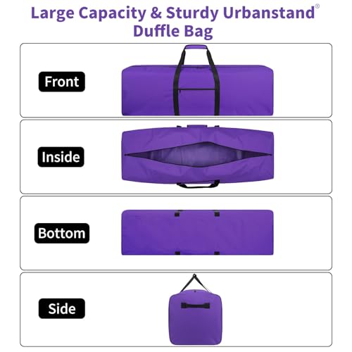 Urbanstand 52 inch Foldable Duffel Lock Zipper Travel Camp, Purple - color: Purple, size: 52 Inch