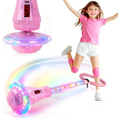Dolanus Ankle Skip Toys with Counter, 6 7 8 Year Old Girl Birthday Gifts - color: Pink