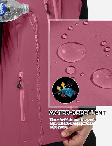 Little Donkey Andy Women's Lightweight Quick Dry Vest Windproof Summer Vest - color: Rose, size: Small