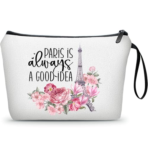 Paris French Travel Gifts for International Travelers, Travel Cosmetic Makeup Bags - color: travel92