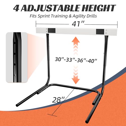 MR Height Adjustable Track & Field Hurdle, Anti-Tip Training Hurdle