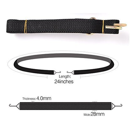 Marcobrothers 32 Inch Bungee Cord Black, Flat Heavy Duty Bungee Cord with Hook,Bungee stape (32 inch Black X 2) - size: 32 inch X2 Black