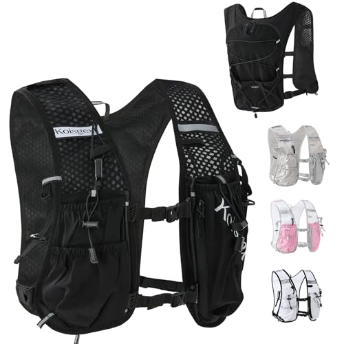 Running Hydration Vest Backpack with 1.5L Bladder for Men Women - color: black, size: without hydration