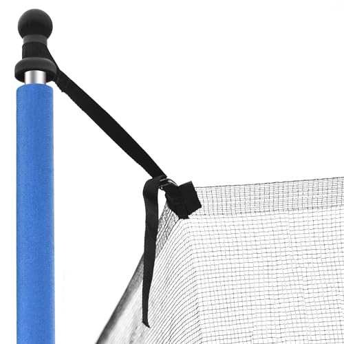 Replacement Trampoline Enclosure Poles for 12/14/15/16FT, Trampoline‘ Bottom Frame Tube and Top Frame Tube with Foam, 2pcs Together, Part # 10,11,
