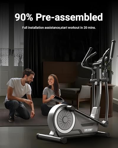 HARISON Elliptical Machine, 350 LB Capacity, 16-Level Resistance - color: Multicolor