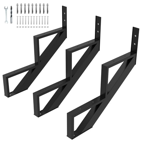 Steel Stair Step Riser, Metal Stair Stringer 2-Step 3 Pack - size: 2 Step