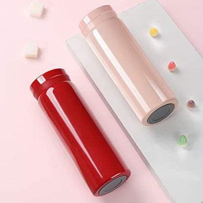10oz Mini Water Bottle Stainless Steel Thermos Small Flask - Insulated Vacuum, Leak Proof, Keeps Drinks Hot/Cold - Ideal for Coffee, Tea, Water - Red - color: Red, size: 9.5 Ounces