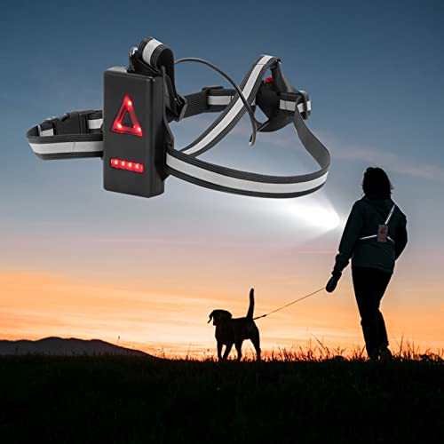 Topyond Running Chest Lights for Runners, LED Reflective Vest Night