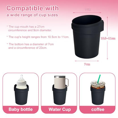 Cup Holder for Thule Glide 3/4/ Spring & Shine Stroller – Holds Stanley Cups, Bottles & Cans, Lightweight Clip-On Drink Holder Attachment, No-Tool Installation