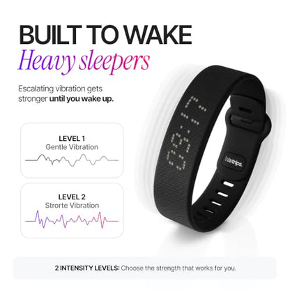 Onyx Vibration Alarm | Silent Wrist Wake Up for Heavy Sleepers