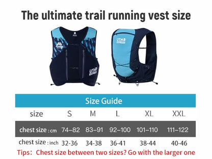 AONIJIE Running Vest Hydration Backpack for Men Women - size: Large