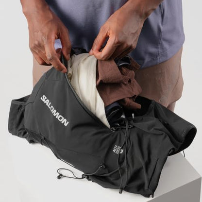 Salomon Unisex Advance Skin 12 | 12 Liter Hydration Trail Running Vest - color: Black, size: Medium
