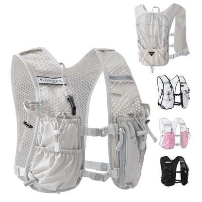 Running Hydration Vest Backpack with 1.5L Bladder for Men Women - color: grey, size: without hydration