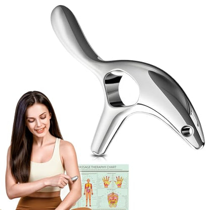 Gua Sha Trigger Point Massage Tool, Deep Tissue Massage Tools, Muscle Knots Remover, Scraper Therapy Tools for Full Body Pain Relief & Tension Release, Pocket Design Gifts for Women Men